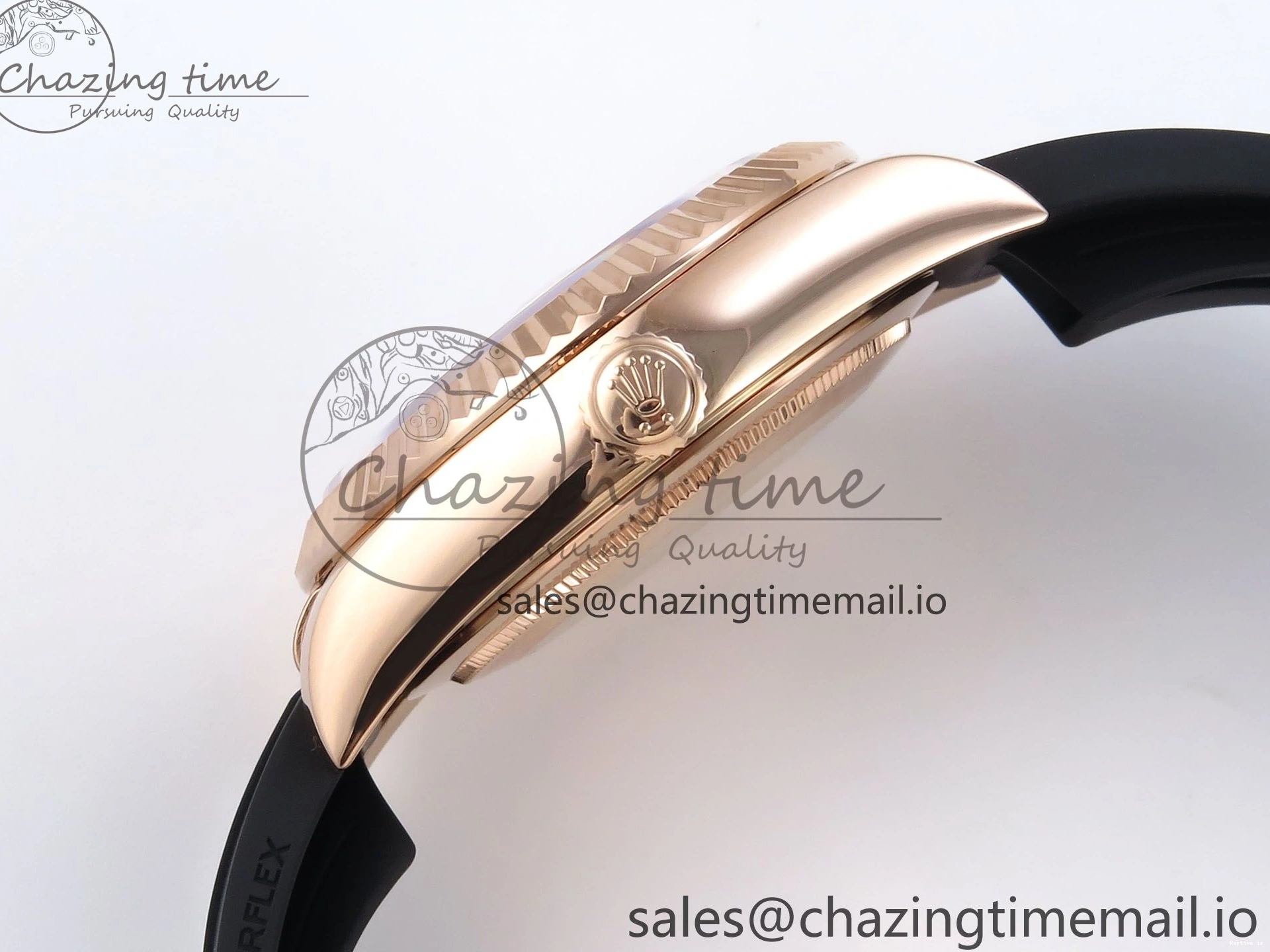 0104 Sky-Dweller 336235 RG ZF 1:1 Best Edition Gray Dial on Oysterflex Strap A23J (Gain Weight) SportInspired 908